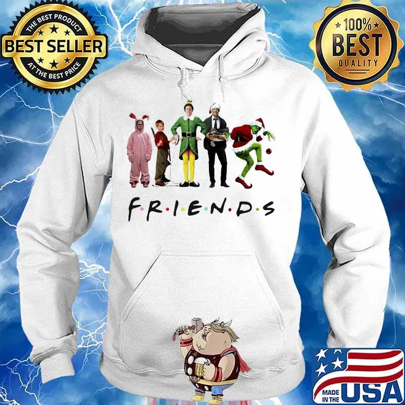Elf Grinch Kevin McCallister Chandler Bing Clark Griswold Friends Christmas Shirt Hoodie