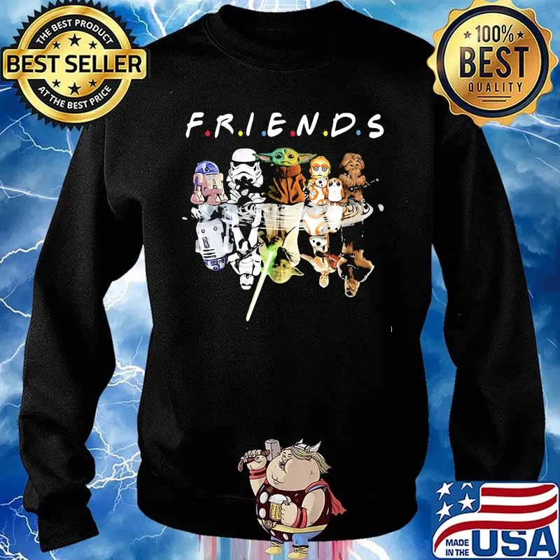 Friends The Mandalorian Star Wars Baby Yoda Shirt Sweater