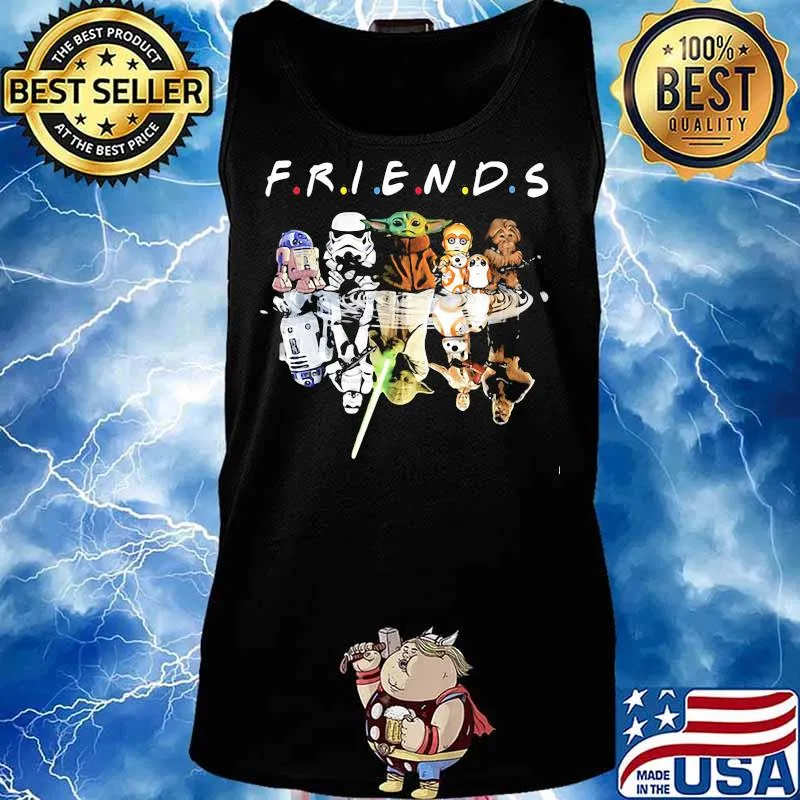 Friends The Mandalorian Star Wars Baby Yoda Shirt Tank top