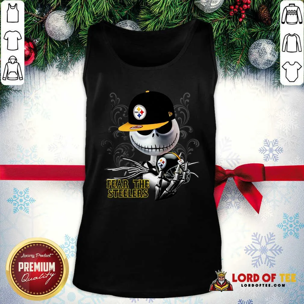 Funny Jack Skellington Fear The Pittsburgh Steelers Shirt - Image 4