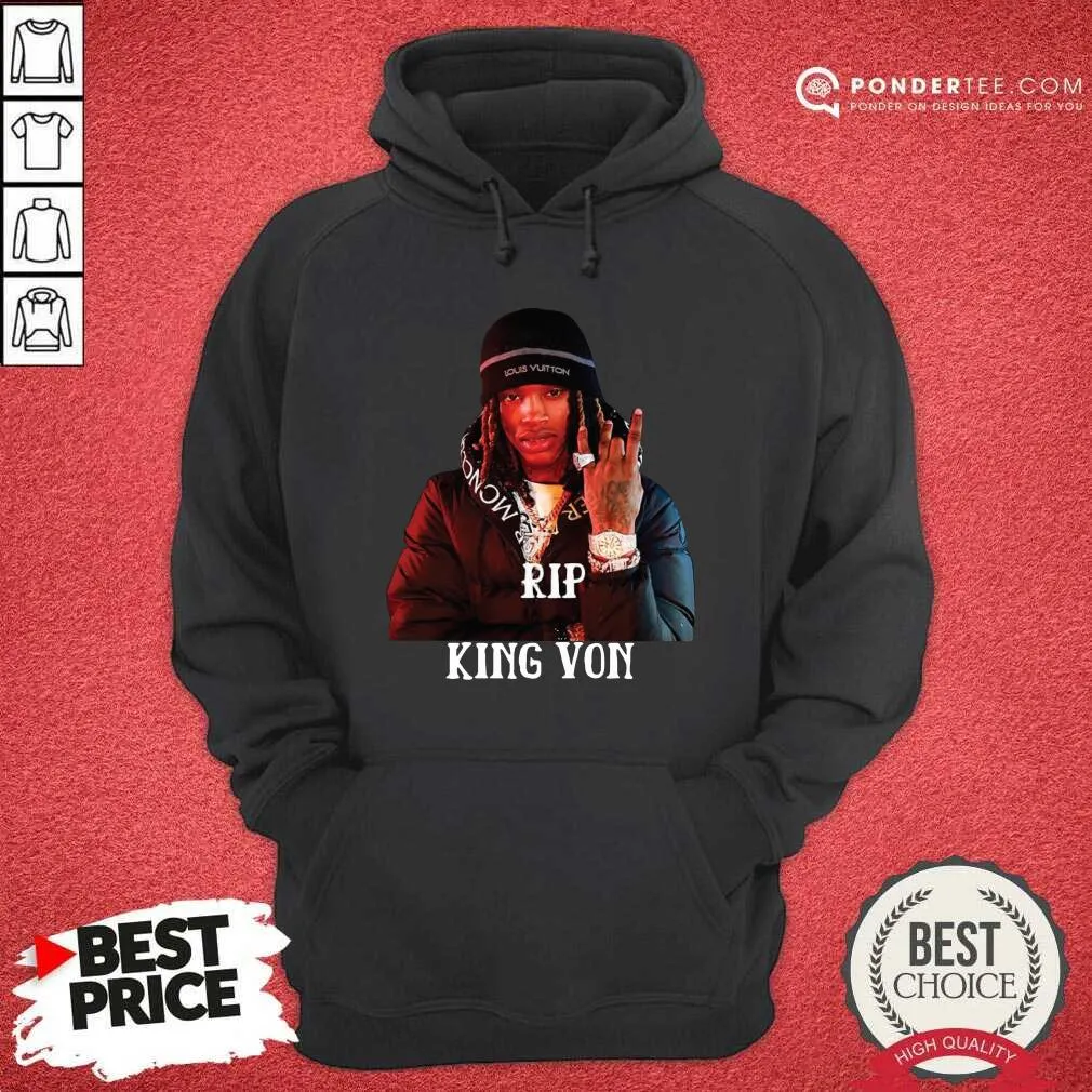 Funny Rip King Von Shirt - Image 5