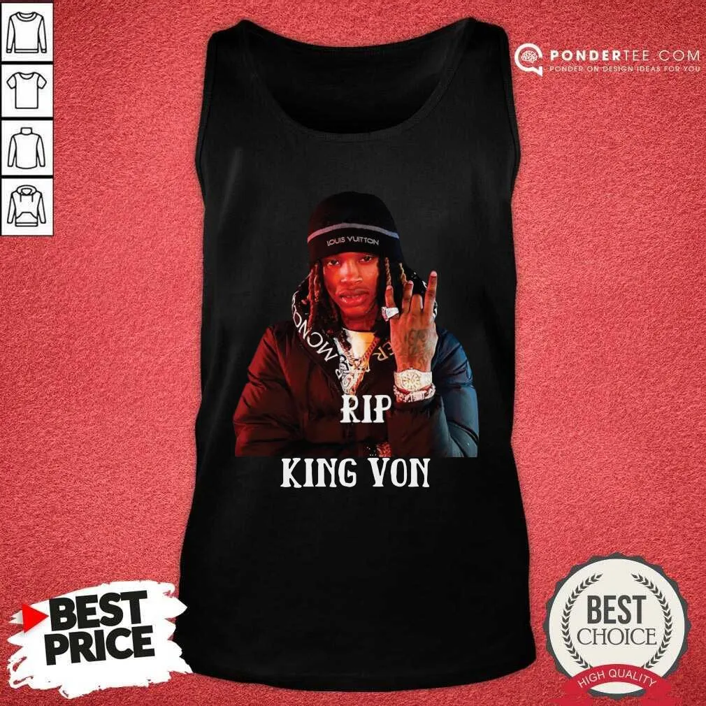 Funny Rip King Von Shirt - Image 2