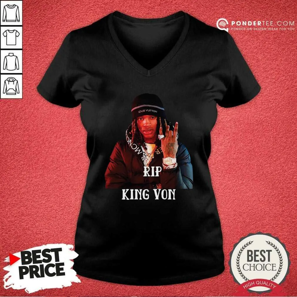 Funny Rip King Von Shirt - Image 3