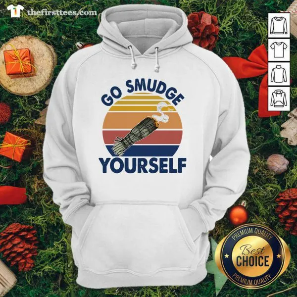 Funny Sage Bundle Smoking Go Smudge Yourself Vintage Retro Shirt - Image 3
