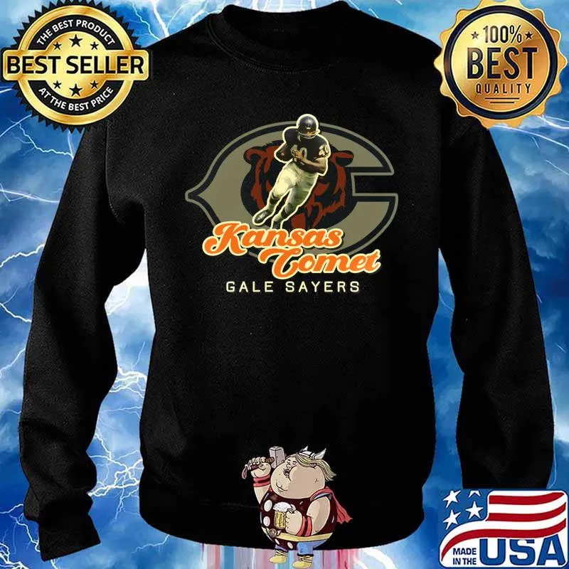 Gale Sayers Kansas Comet Baseball Shirt Sweater