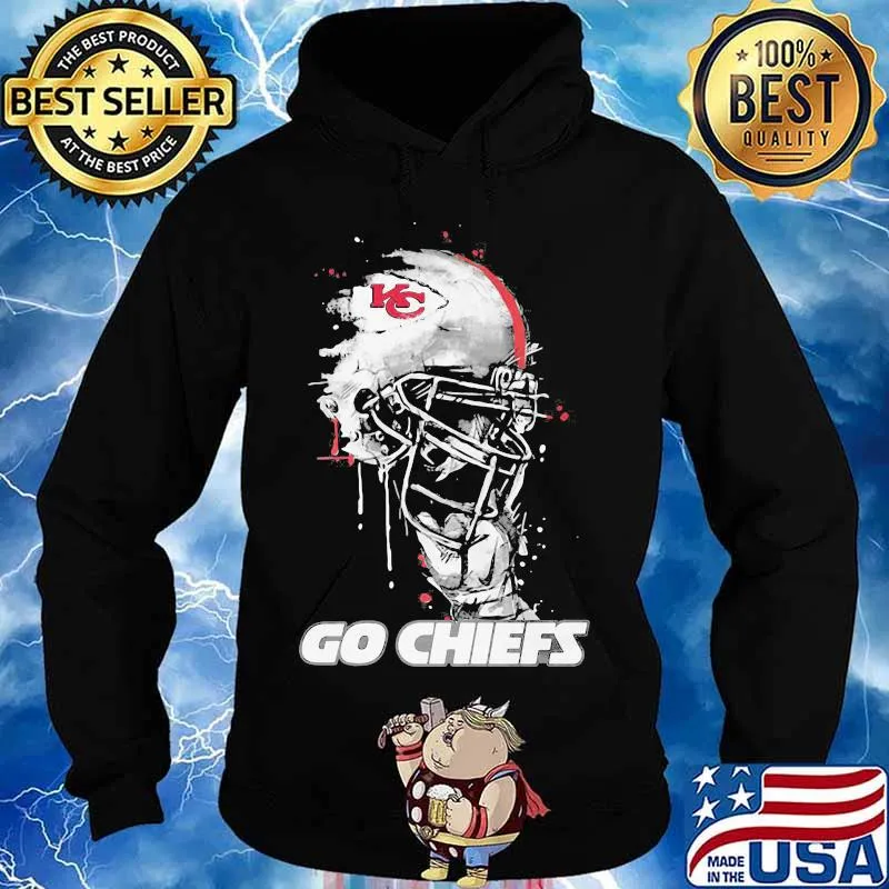 Go Chiefs Kansas City Football Skull Shirt Hoodie