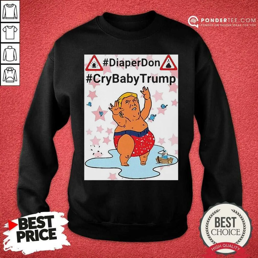 Good Diaper Don Crybaby Trump Ugly Christmas Shirt - Image 3