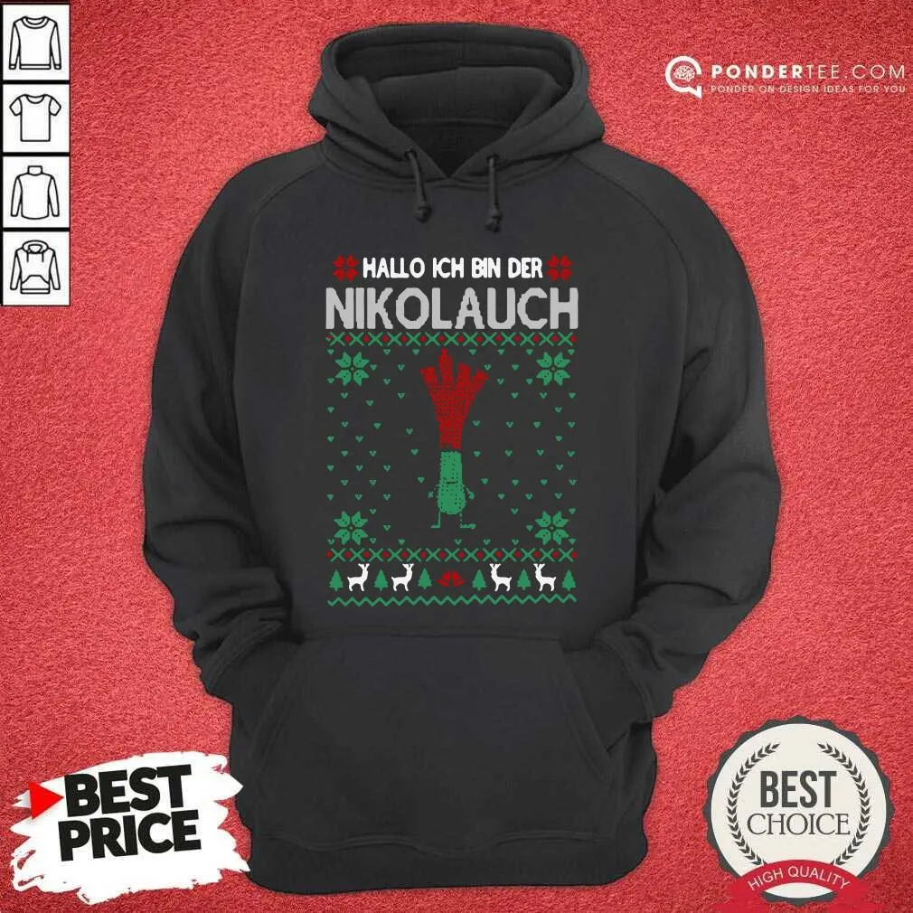 Good Hallo Merry Christmas Hallo Ich Bin Der Nikolaus Shirt - Image 5