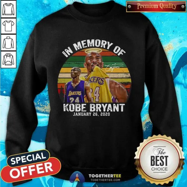 Good In Memory Of Kobe Bryant January 26 2020 Vintage Shirt - Image 4