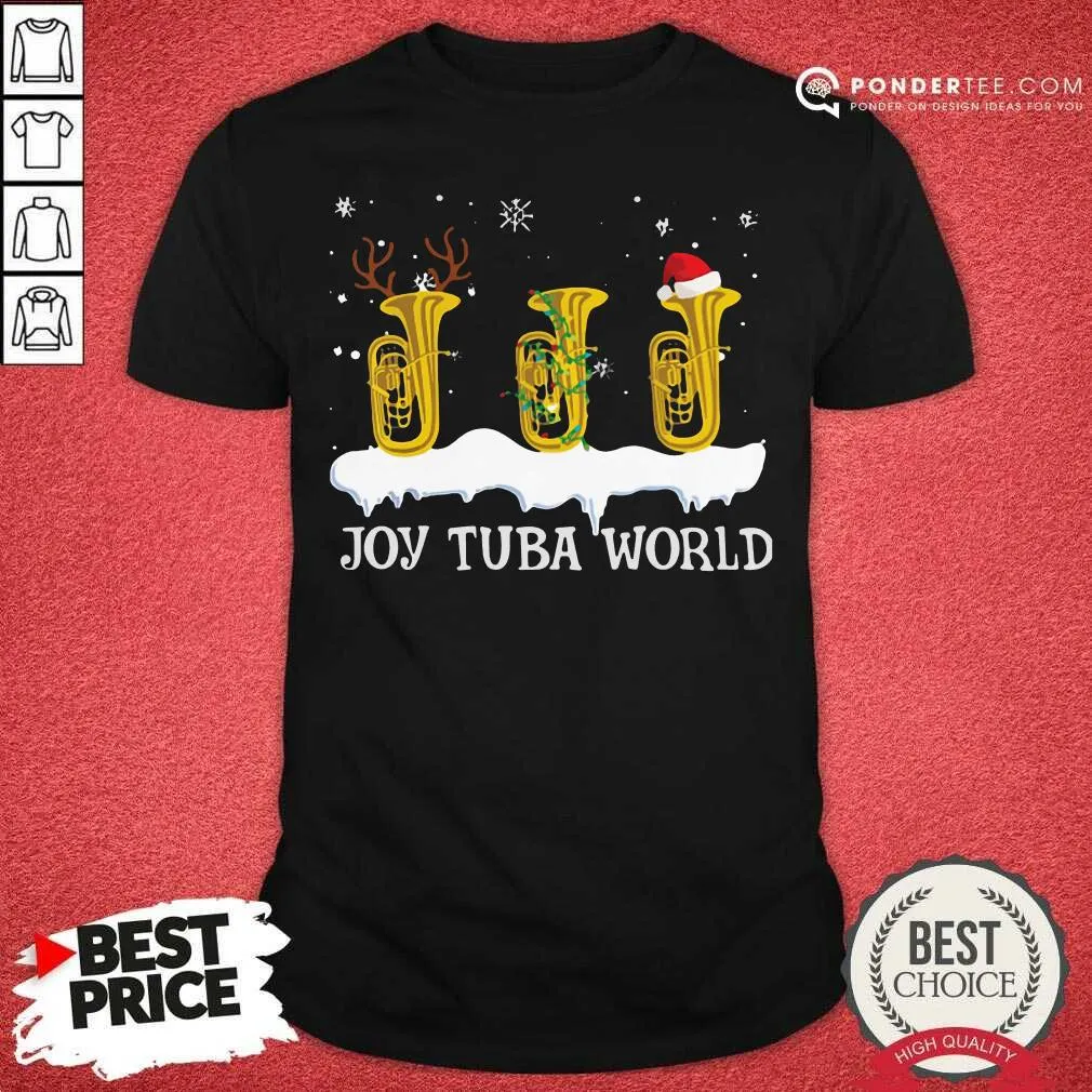 Good Joy Tuba World Christmas Shirt