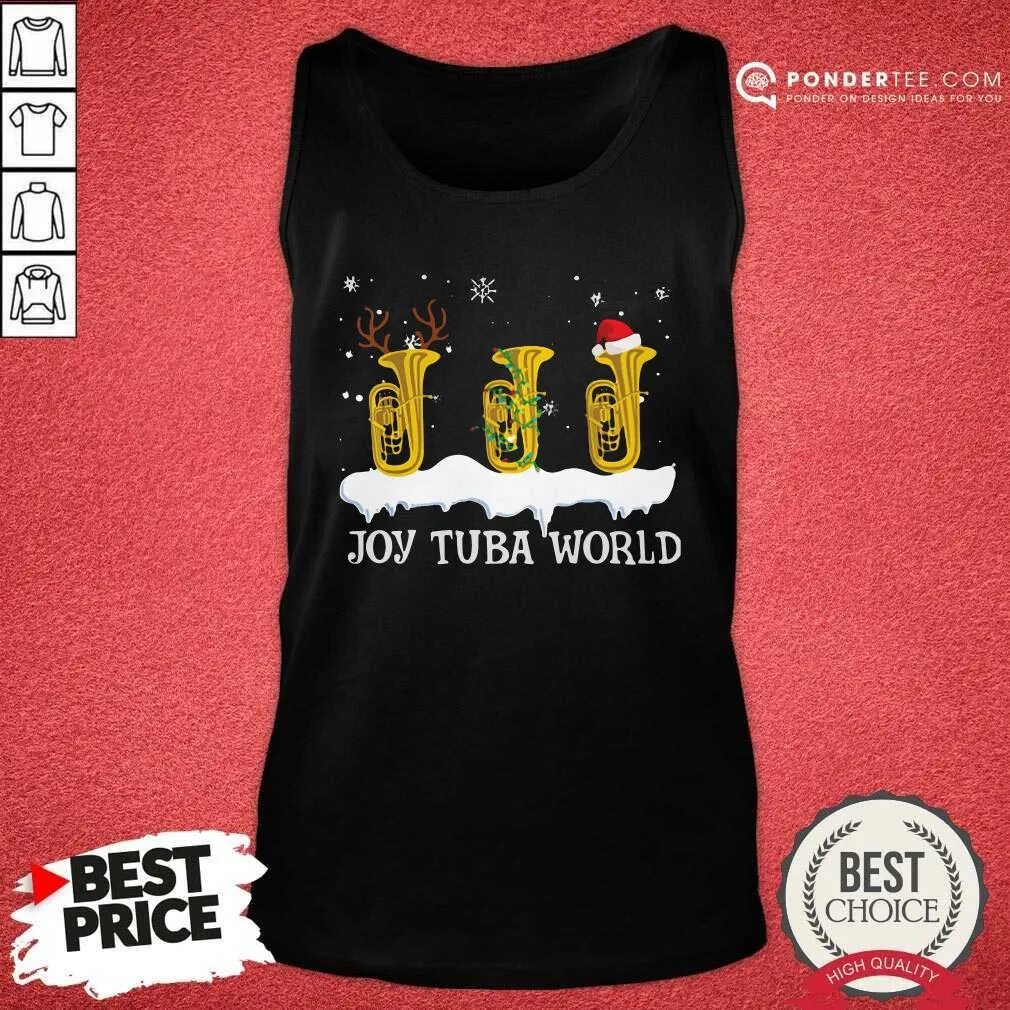 Good Joy Tuba World Christmas Shirt - Image 2