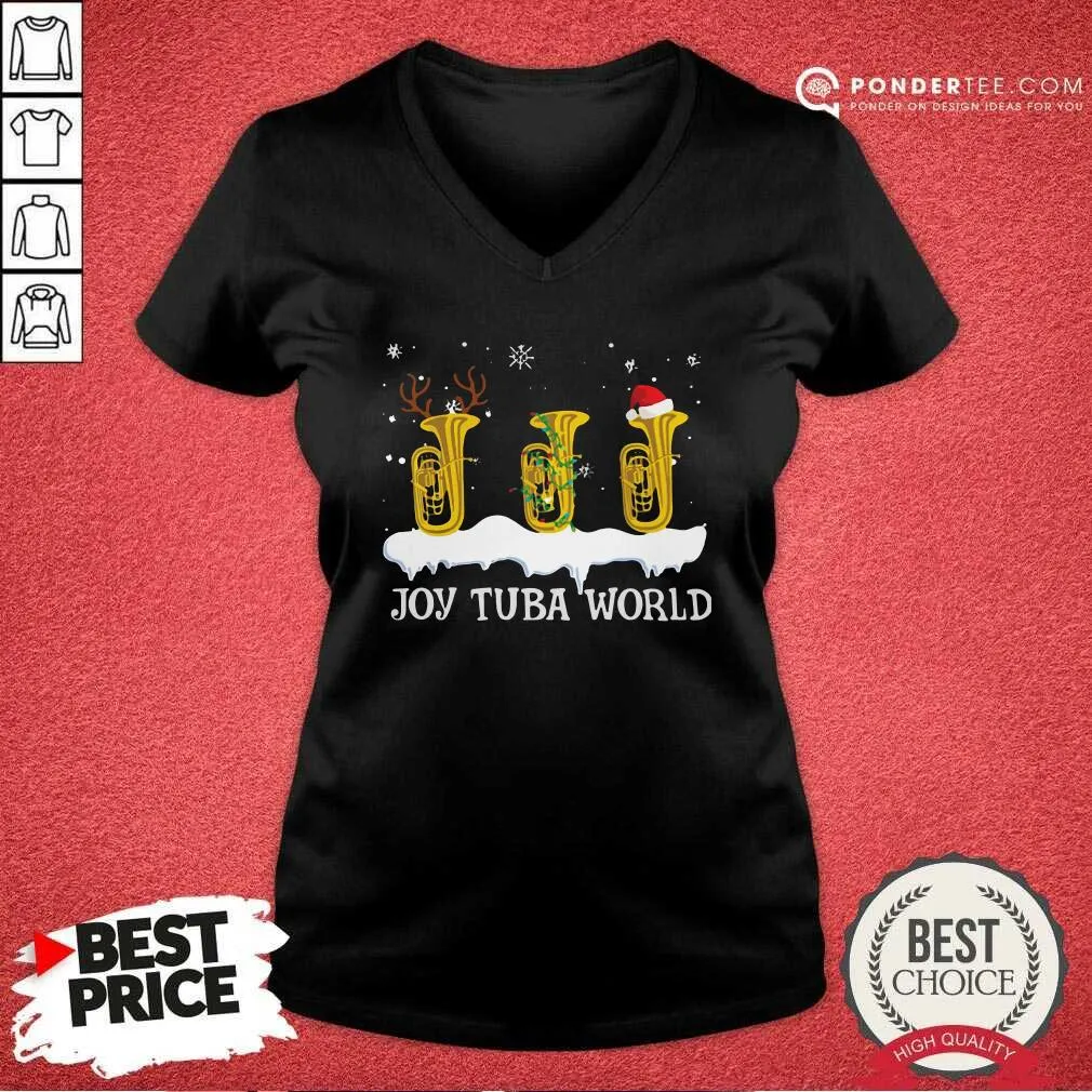 Good Joy Tuba World Christmas Shirt - Image 5