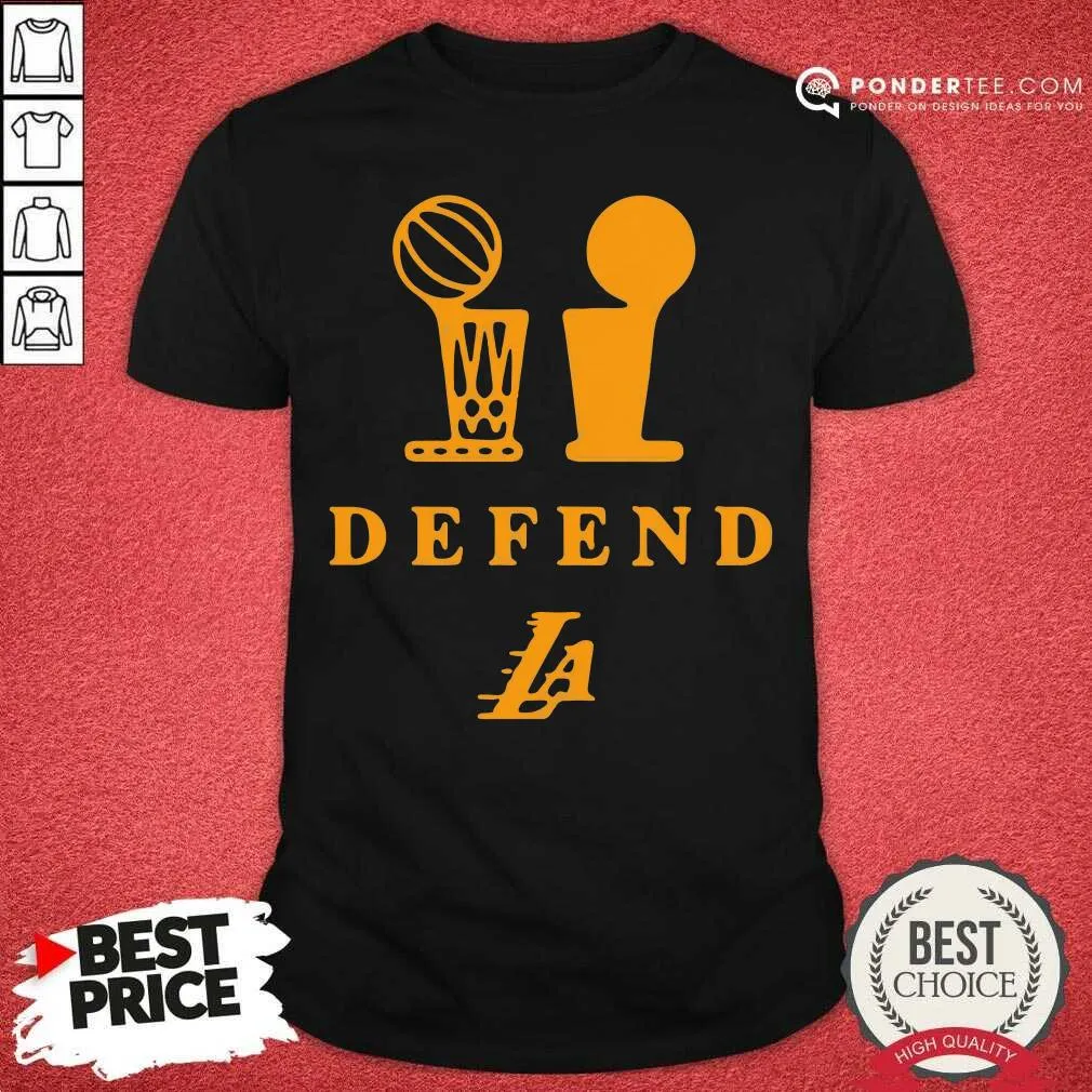 Good Lebron Lakers Trophy Defend Shirt