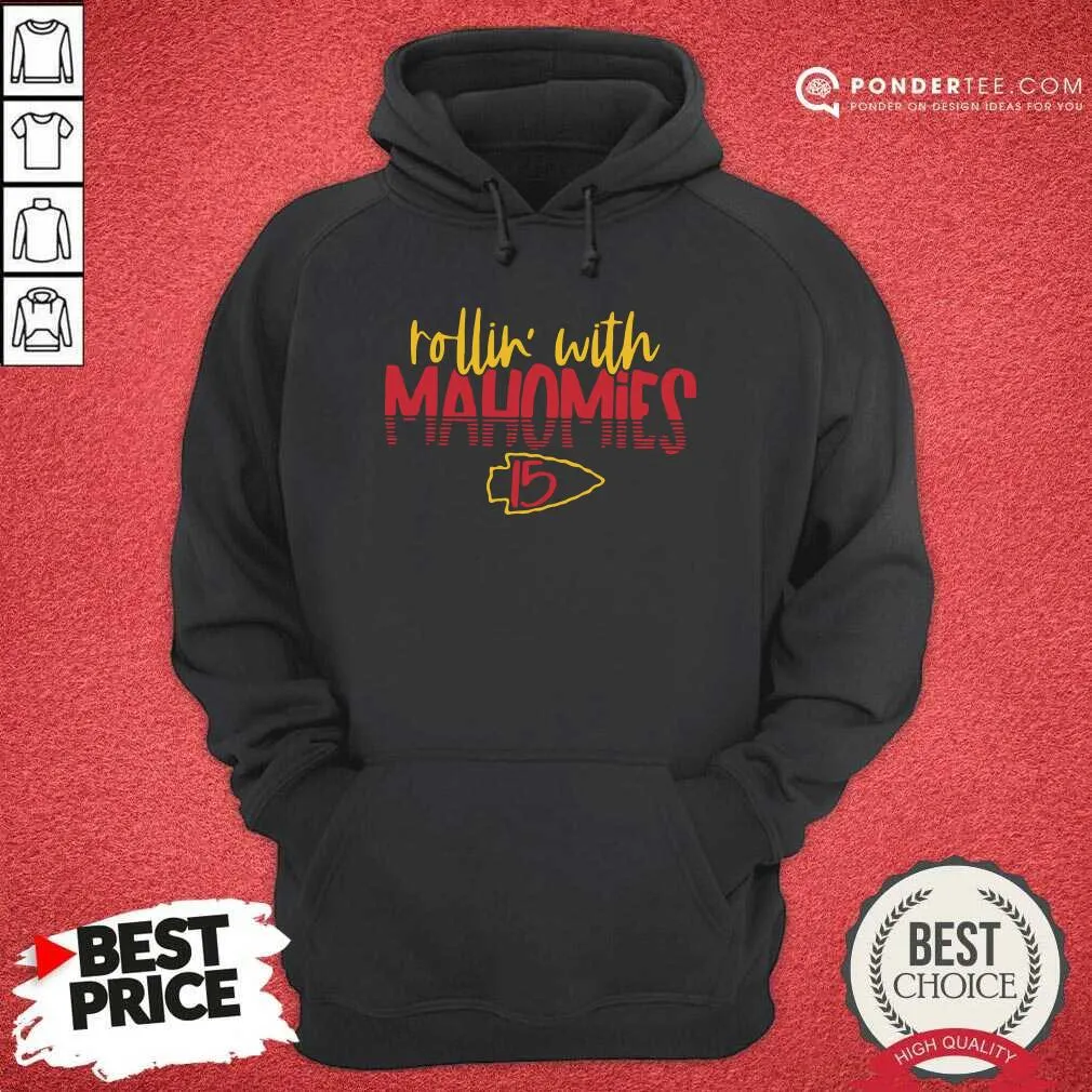 Good Rollin With Mahomies Kansas City Chiefs Shirt - Image 5