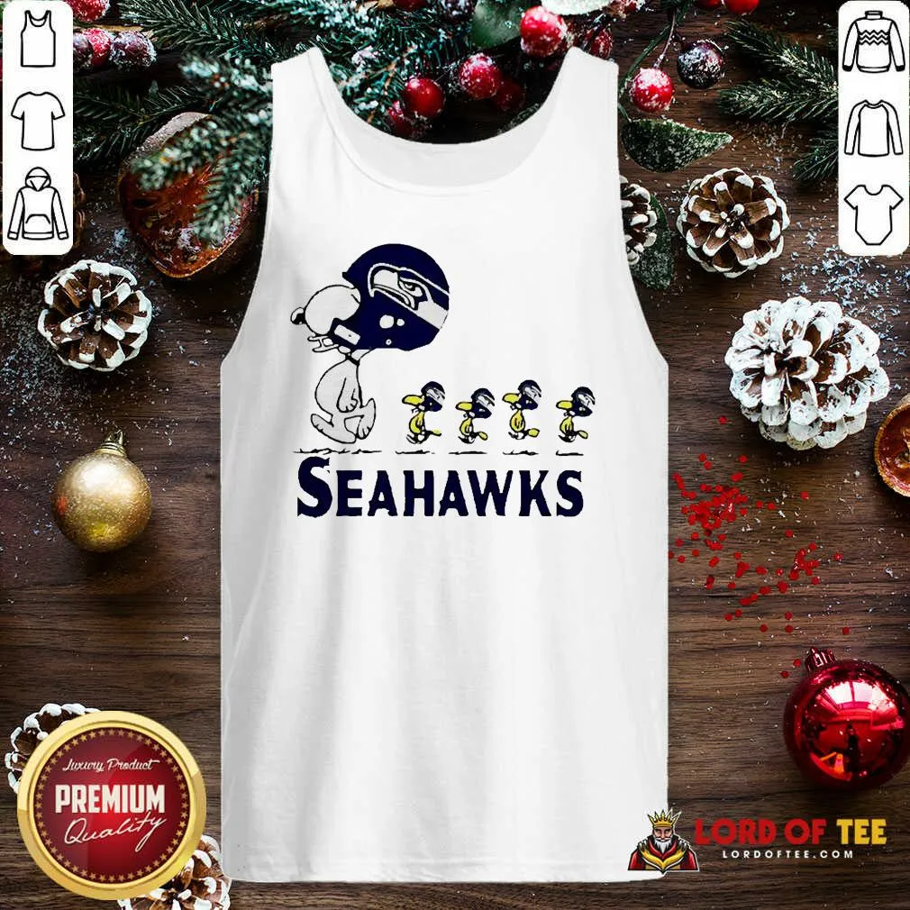 Good Snoopy And Woodstock Player Of Seattle Seahawks Shirt - Image 4