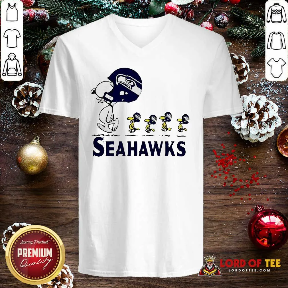 Good Snoopy And Woodstock Player Of Seattle Seahawks Shirt - Image 5