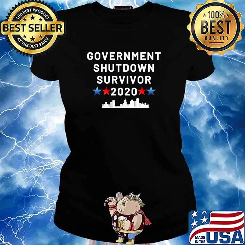 Government shutdown survivor 2020 Shirt Ladies tee