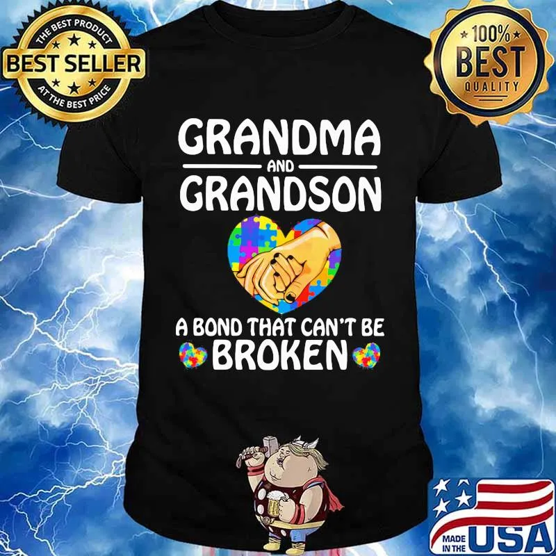 Grandma And Grandson A Bond That Can’t Be Broken Heart Lgbt Shirt