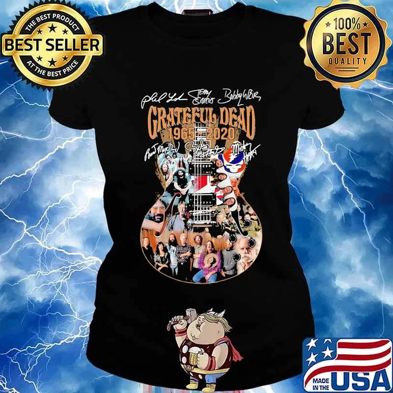 Grateful Dead 1965 2020 Signuature Guitar Shirt Ladies tee