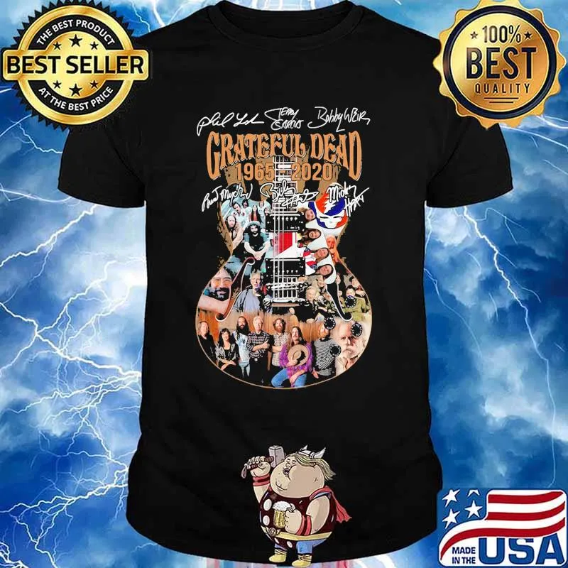 Grateful Dead 1965 2020 Signuature Guitar Shirt