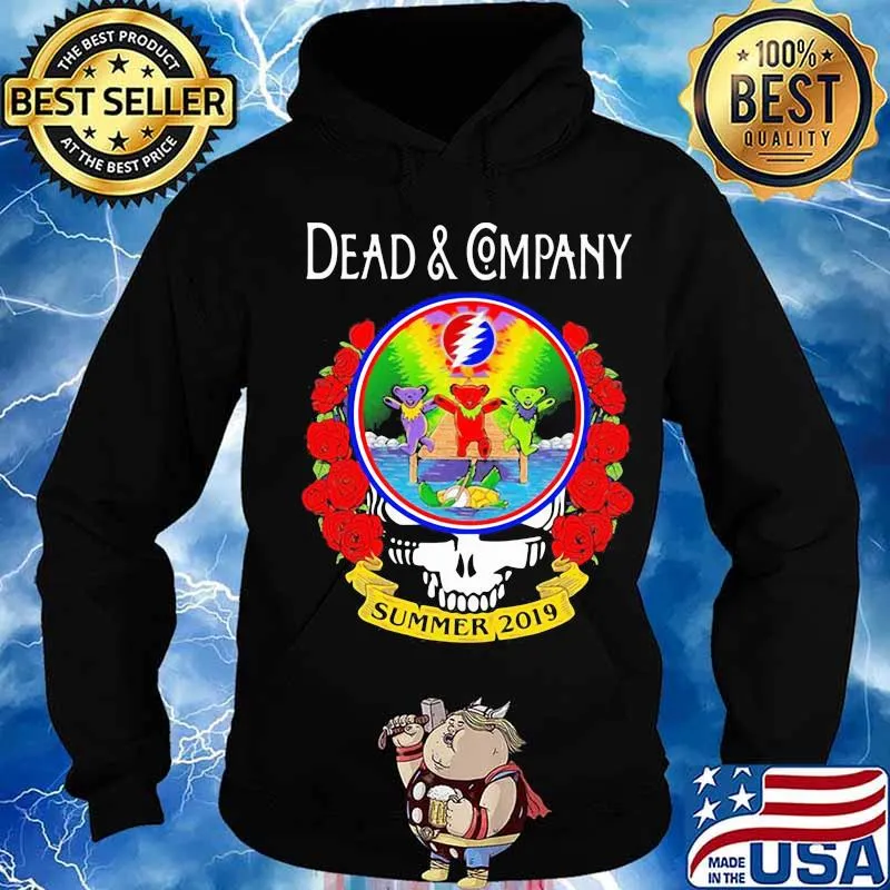 Grateful Dead And Company Dancing Bear Roses Summer 2019 Shirt Hoodie