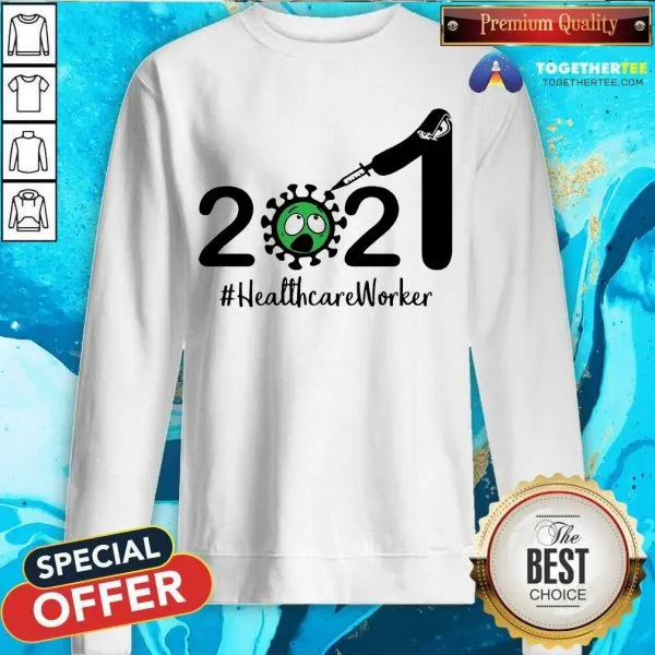 Great 2021 Coronavirus Healthcare Worker Shirt - Image 4