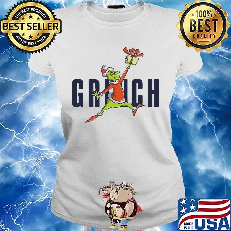 Grinch Hand Gift Wear Pajama Merry Christmas Shirt Ladies tee