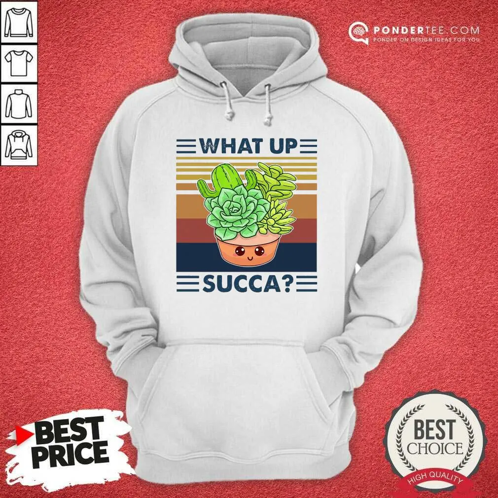 Happy Cactus What Up Succa Vintage Retro Shirt - Image 4