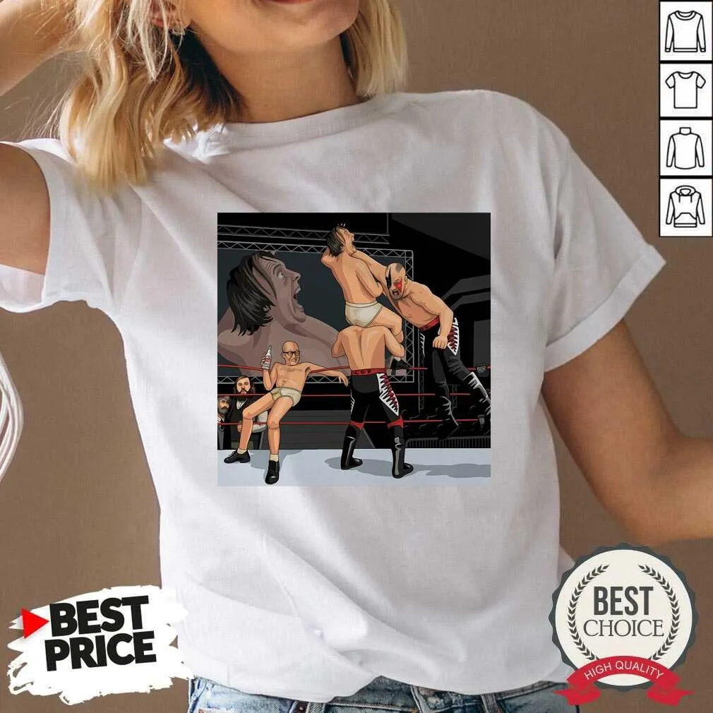 Happy Eddie And Richie Vs Legion Of Doom Art Print Shirt - Image 3