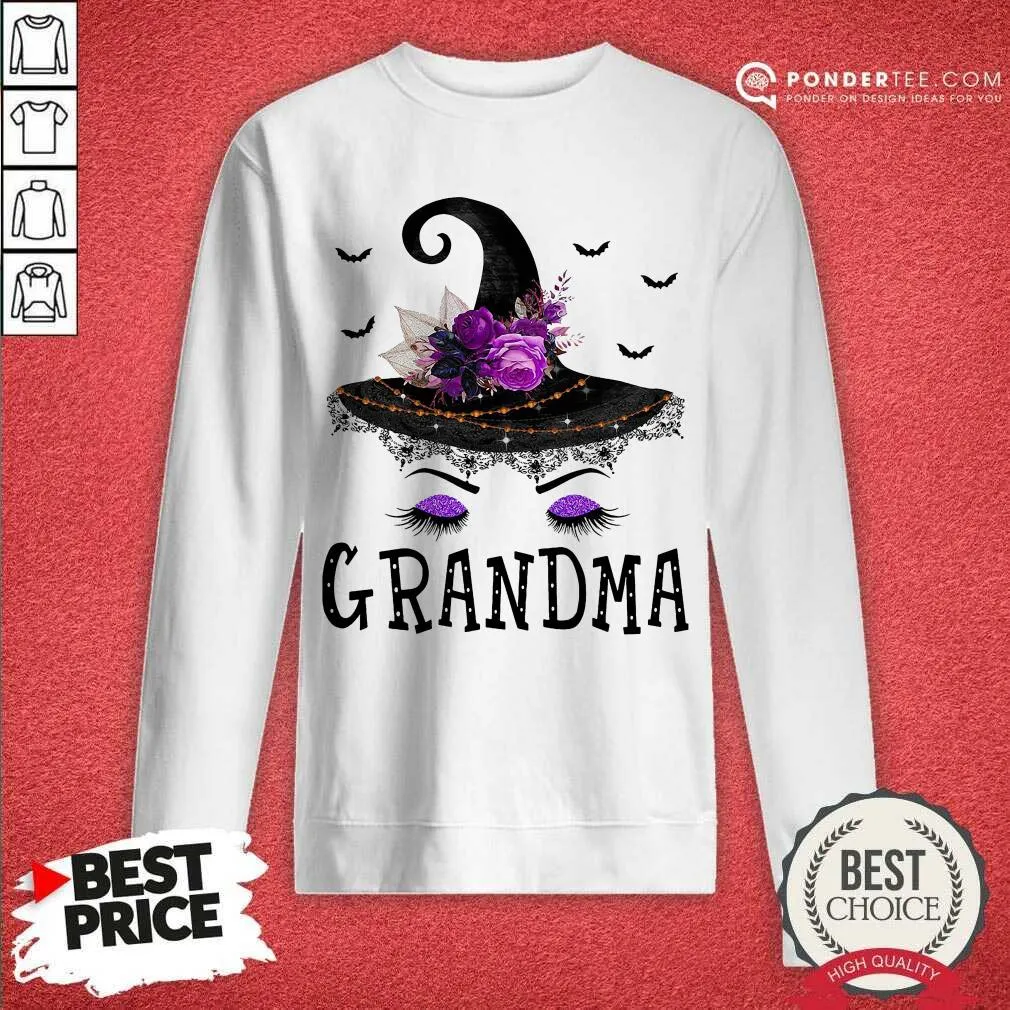 Happy Grandma Witch Hat Halloween Shirt - Image 4