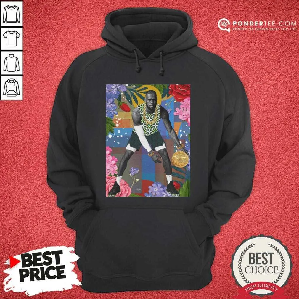 Happy Lebron James Flowers Shirt - Image 4