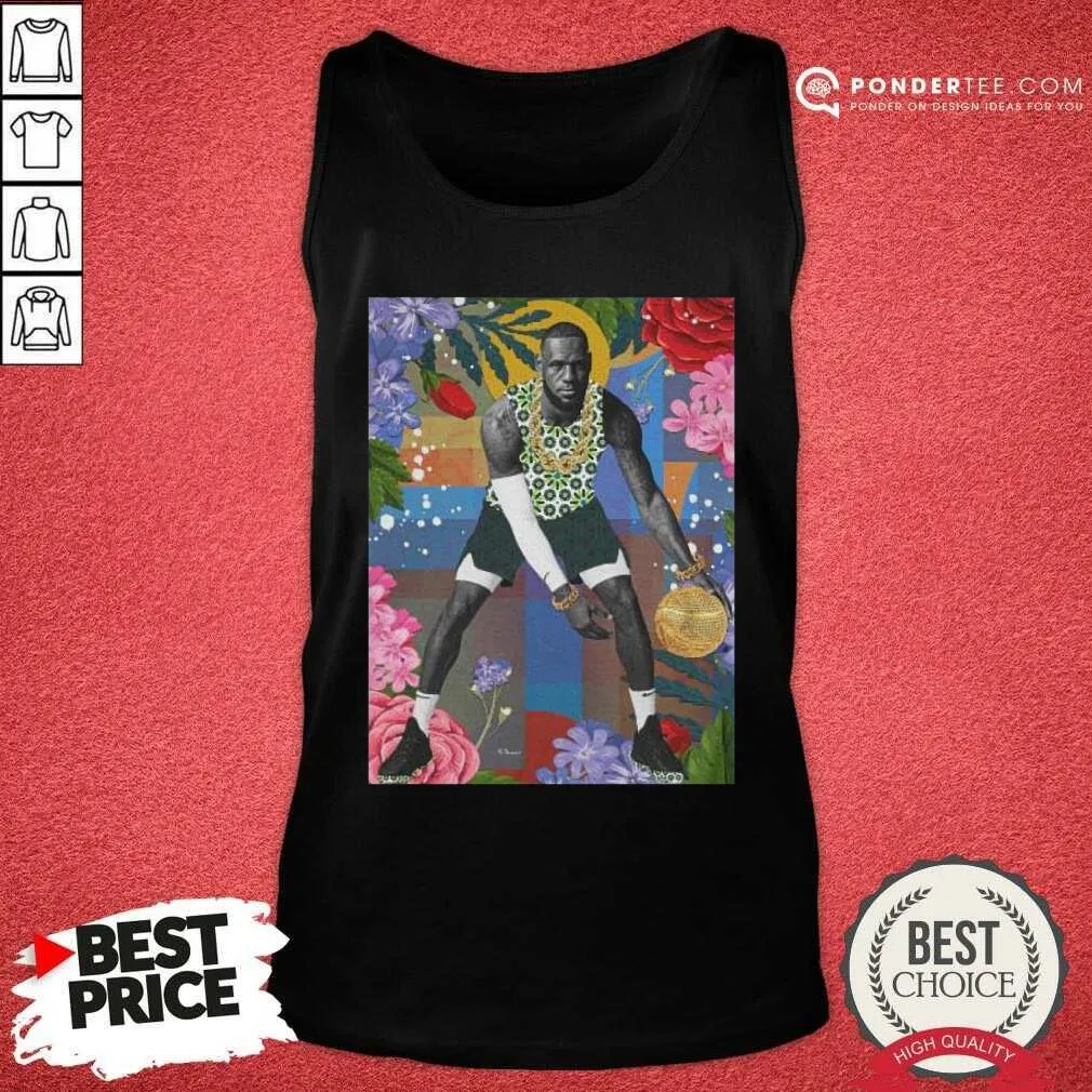 Happy Lebron James Flowers Shirt - Image 2