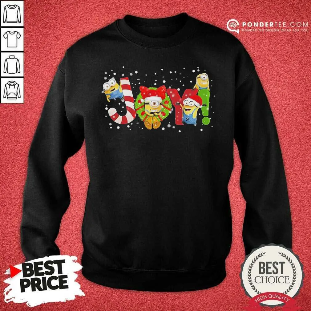 Happy Minions Joy Christmas Shirt - Image 2