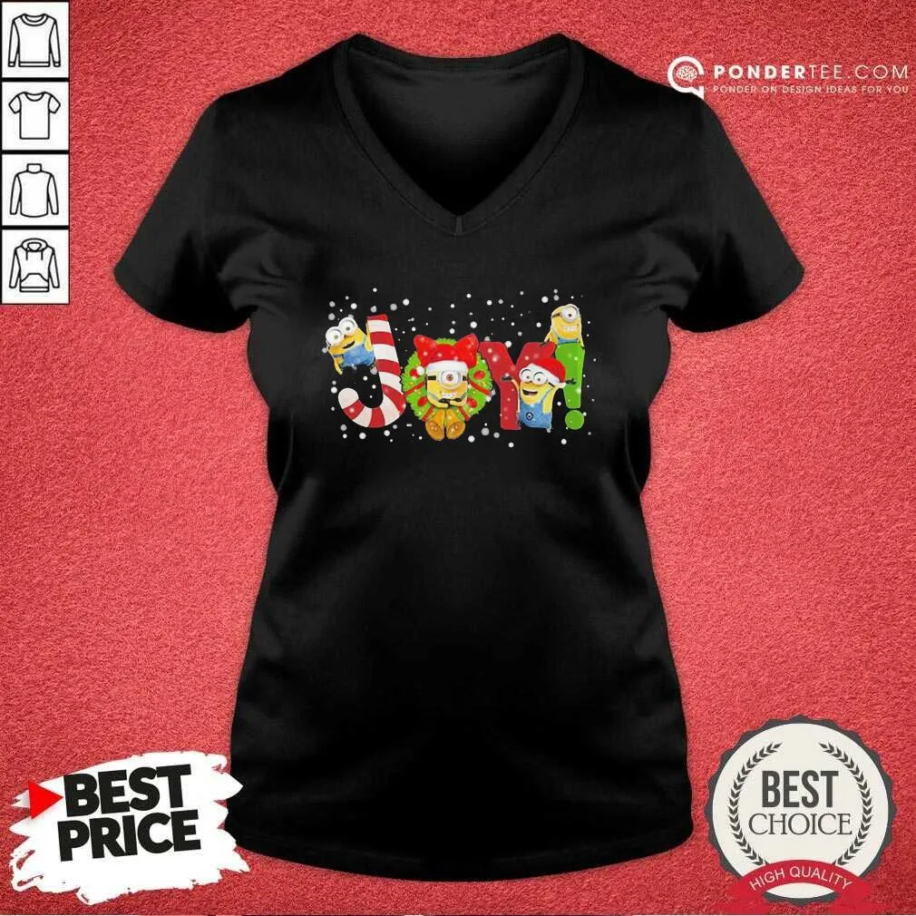 Happy Minions Joy Christmas Shirt - Image 4