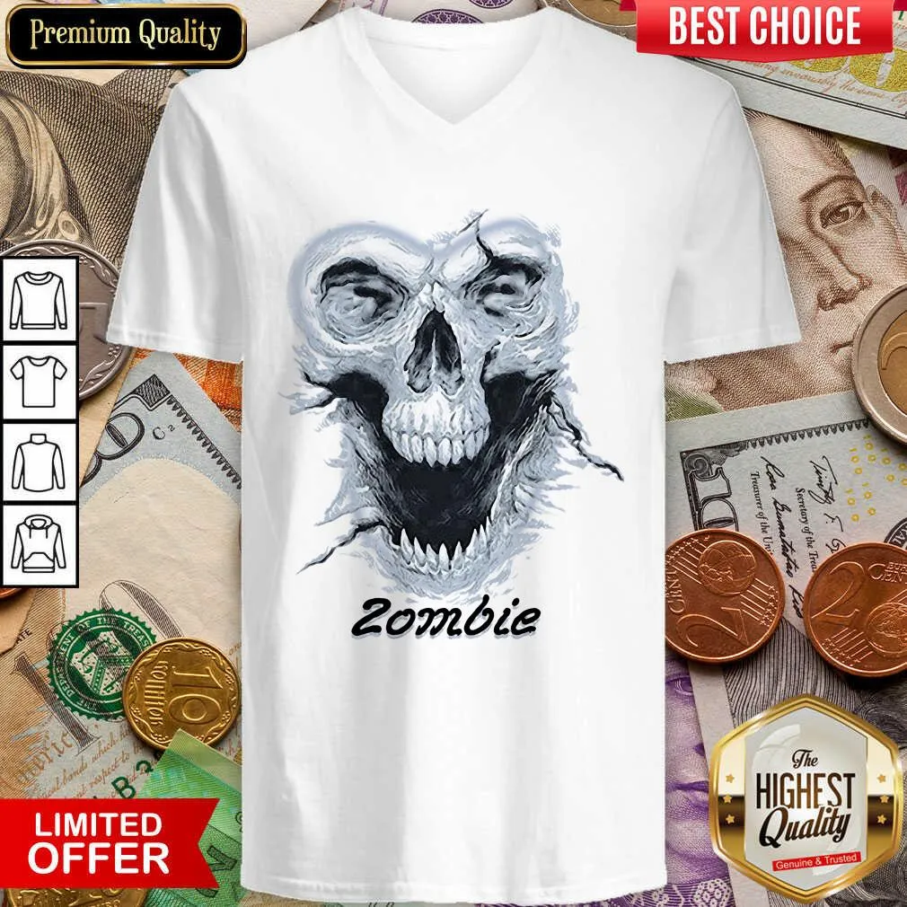 Happy Skull Zombie Shirt - Image 4