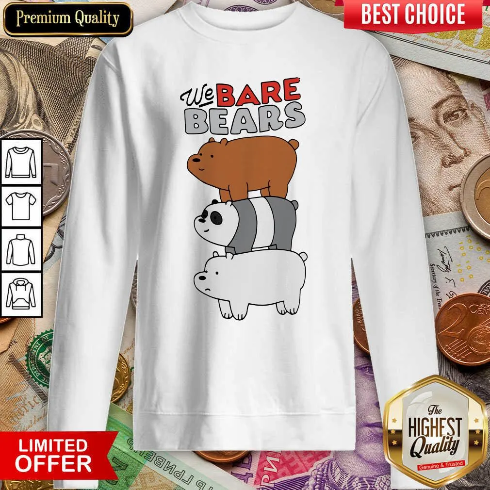 Happy We Bare Bears Shirt - Image 4