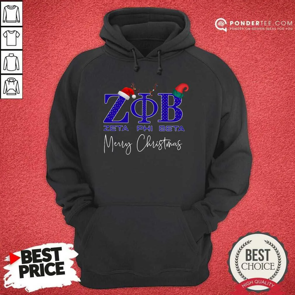 Happy Zeta Phi Beta Merry Christmas Shirt - Image 5
