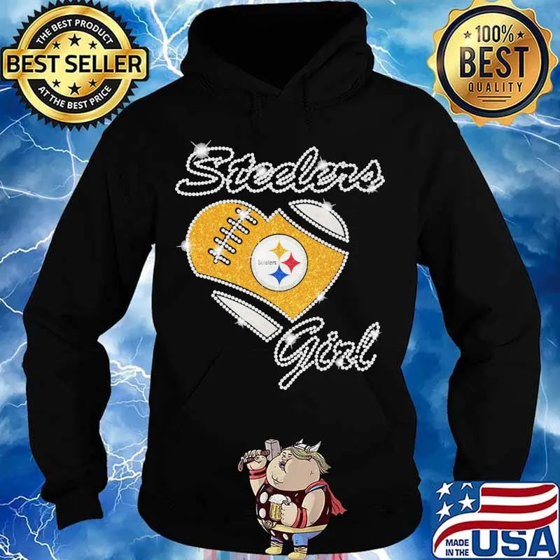 Heart Diamonds Girl Pittsburgh Steelers Team Football Shirt Hoodie