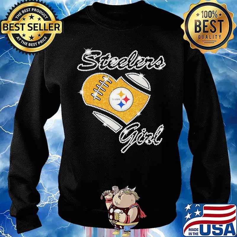 Heart Diamonds Girl Pittsburgh Steelers Team Football Shirt Sweater