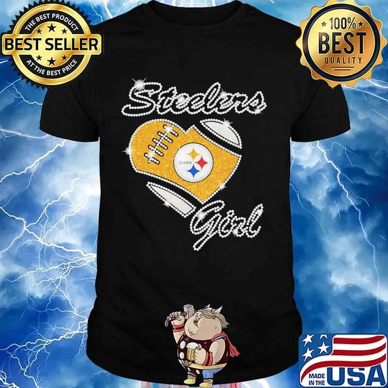 Heart Diamonds Girl Pittsburgh Steelers Team Football Shirt