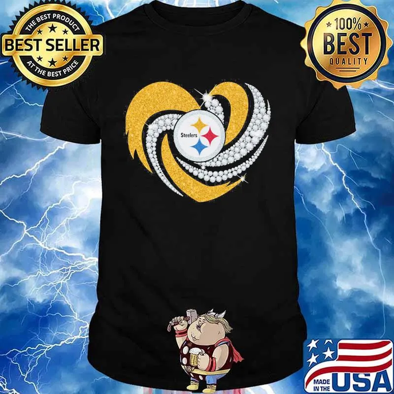 Heart Diamonds Pittsburgh Steelers Team Football Shirt