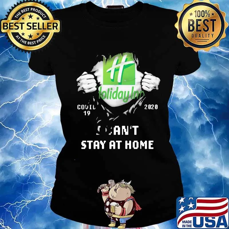 Holyday Inn Covid 19 2020 Stay At Home Corona Virus Social Distancing Shirt Ladies tee