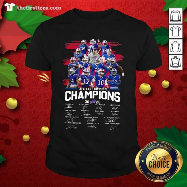 Hot Buffalo Bills AFC East Division Champions Signatures Shirt