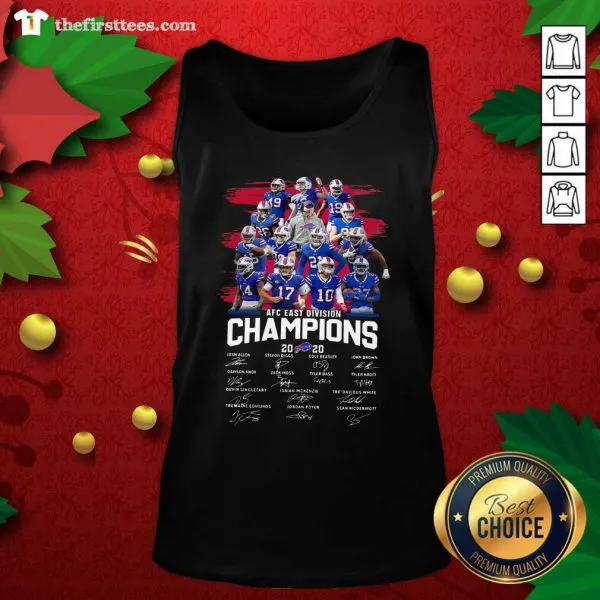 Hot Buffalo Bills AFC East Division Champions Signatures Shirt - Image 4