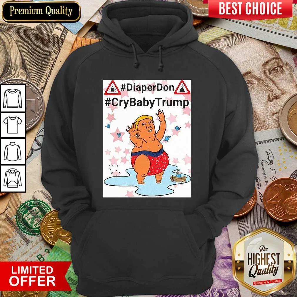 Hot Diaper Don Crybaby Trump Ugly Christmas Shirt - Image 3