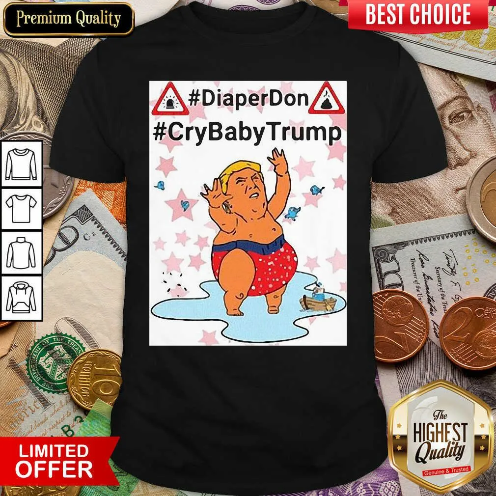 Hot Diaper Don Crybaby Trump Ugly Christmas Shirt