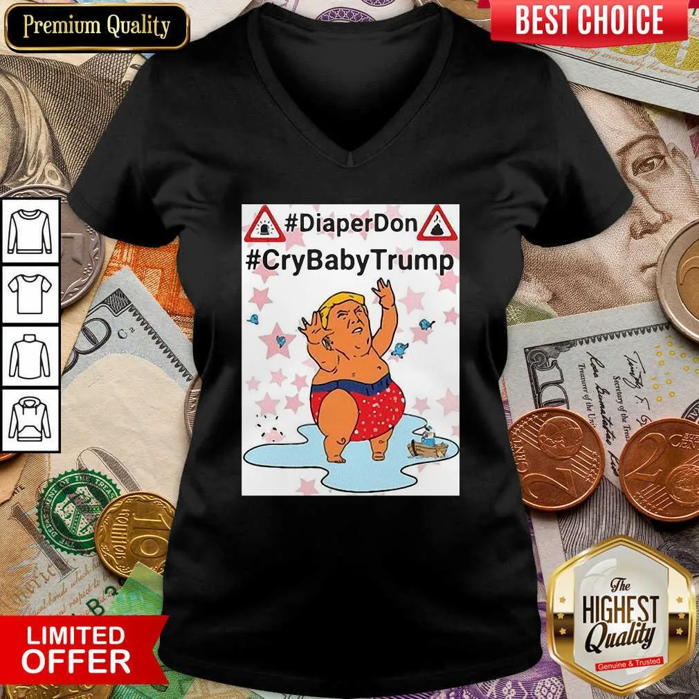 Hot Diaper Don Crybaby Trump Ugly Christmas Shirt - Image 4