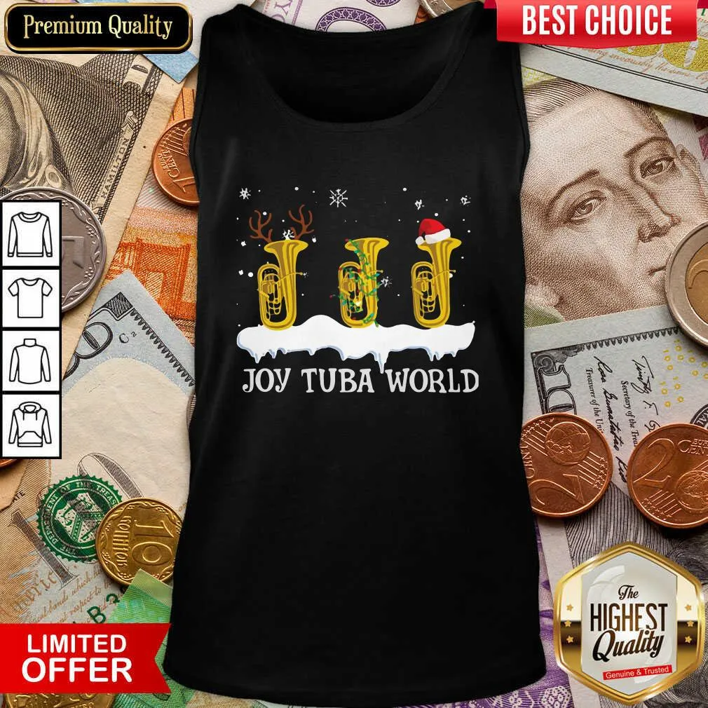 Hot Joy Tuba World Christmas Shirt - Image 5