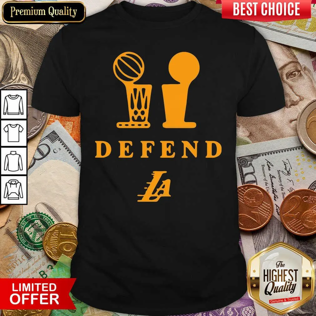 Hot Lebron Lakers Trophy Defend Shirt