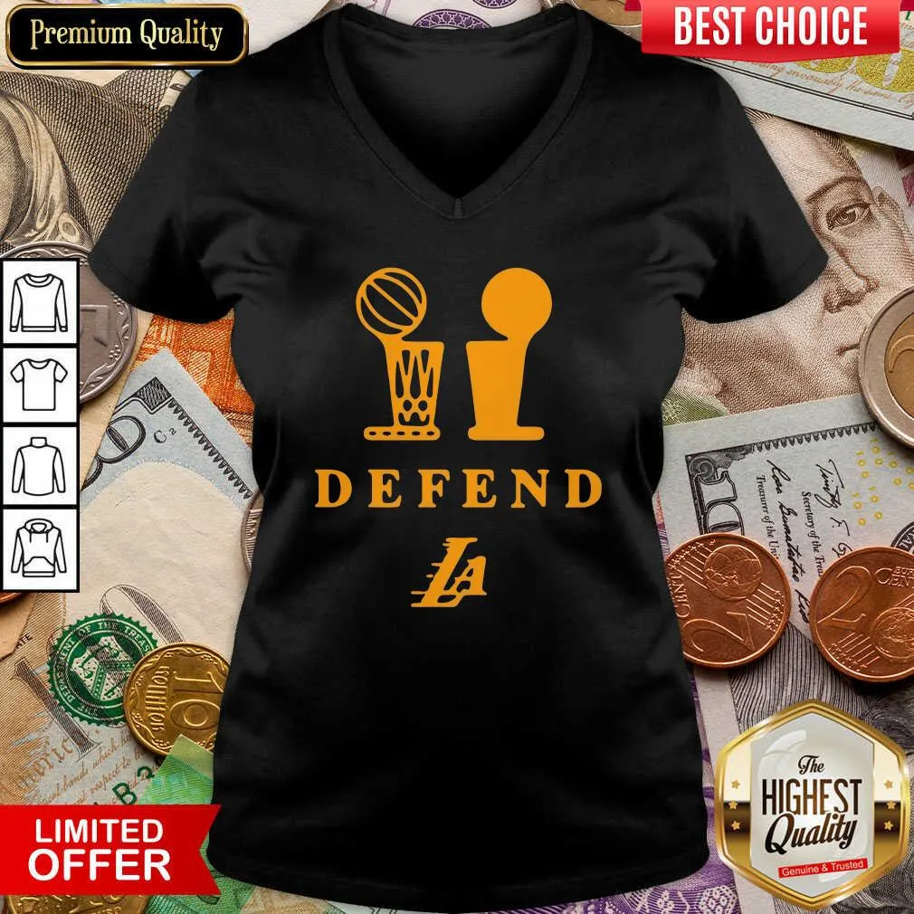 Hot Lebron Lakers Trophy Defend Shirt - Image 5